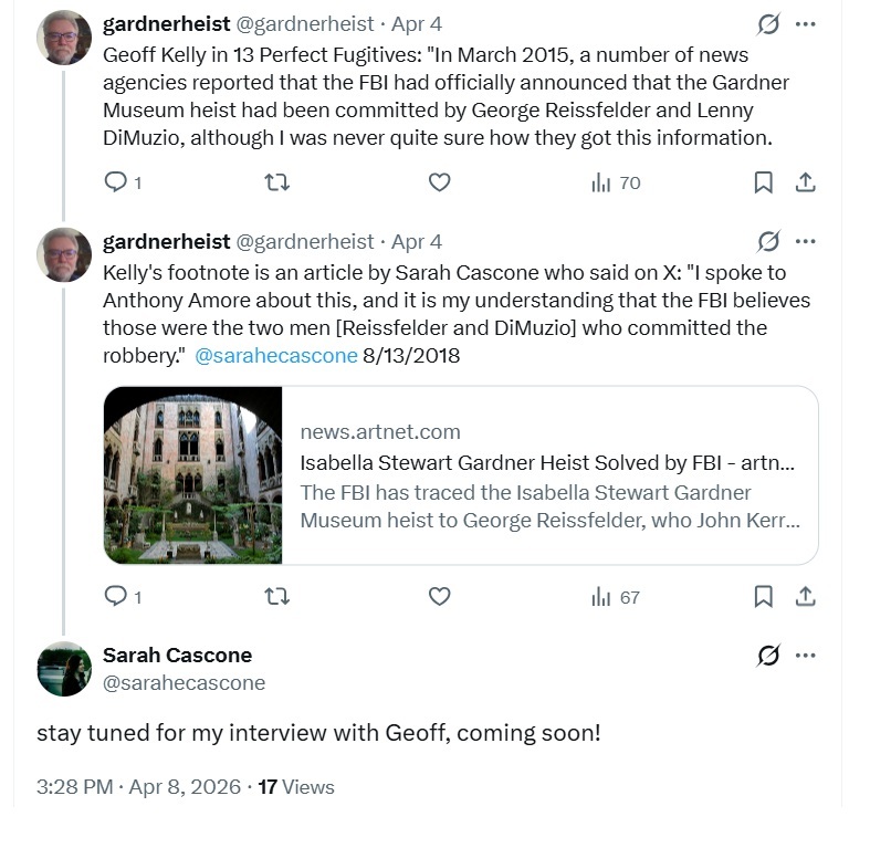 Cascone X post exchange