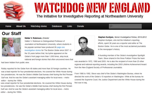 robinson and kurkjian watchdog new england